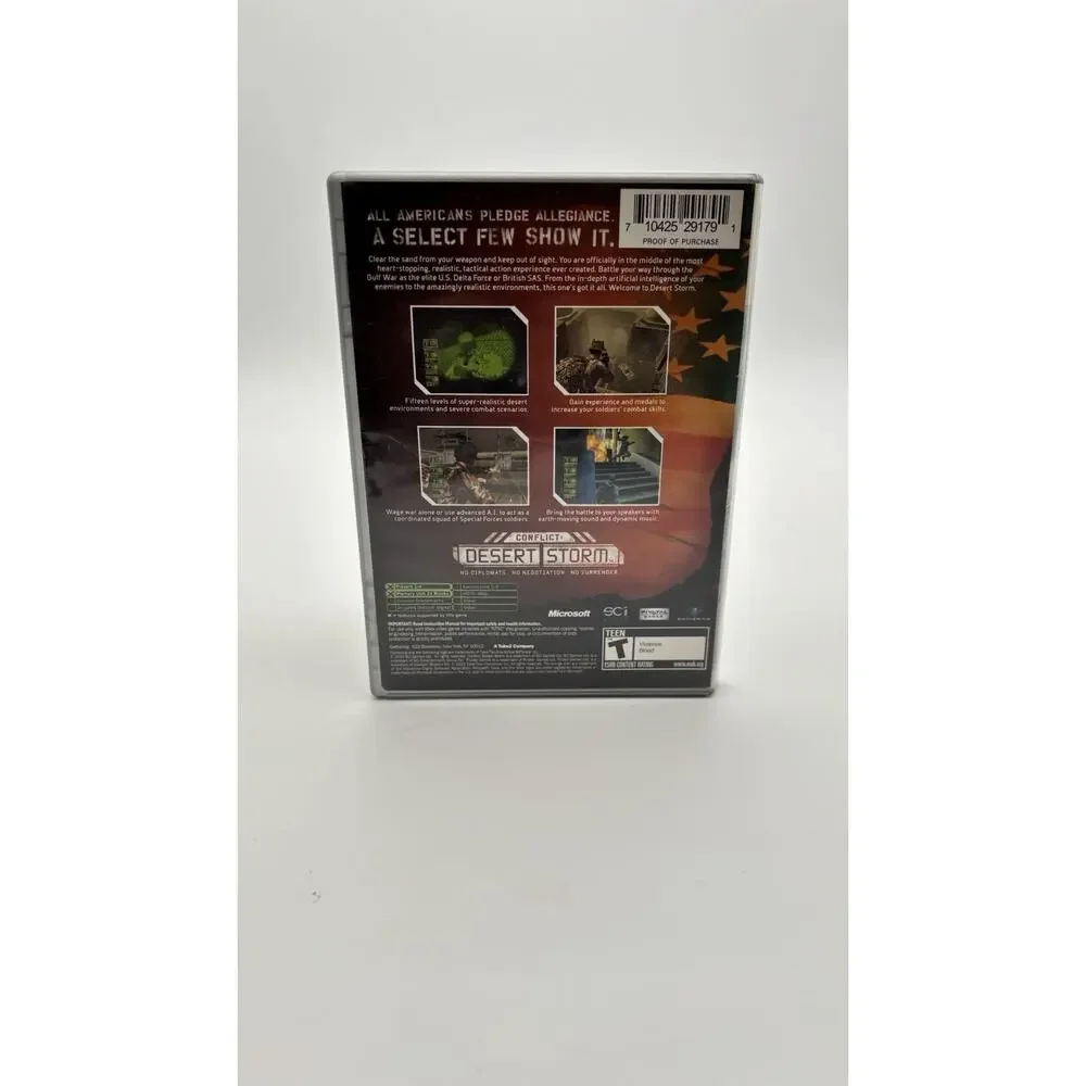 Conflict Desert Storm Original Xbox Complete CIB Disc Manual VG Condition